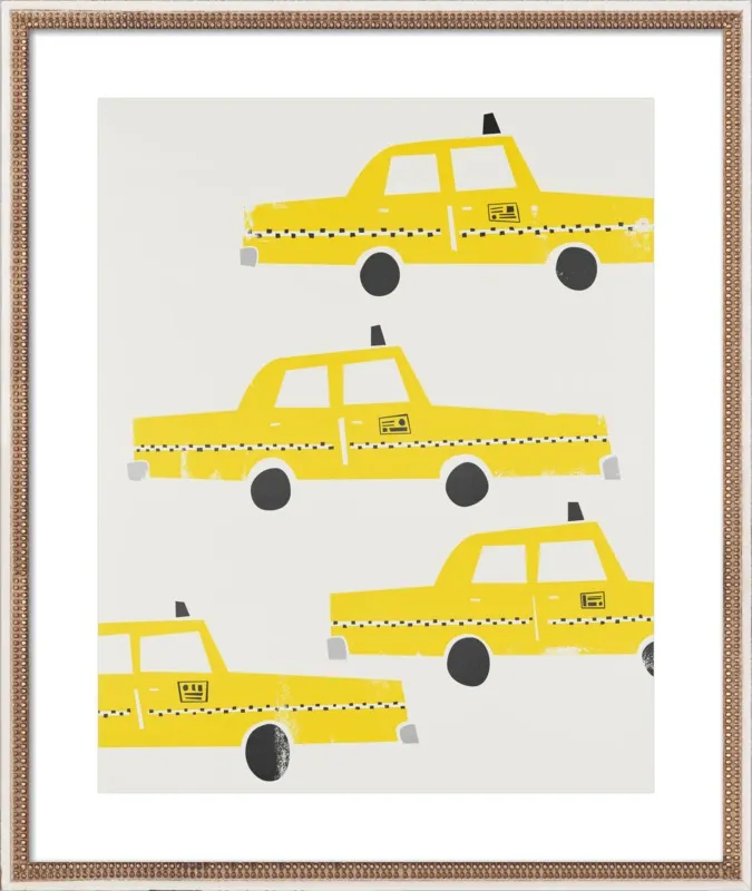 New York Taxis by Mark & Suumin - Fox & Velvet for Artfully Walls