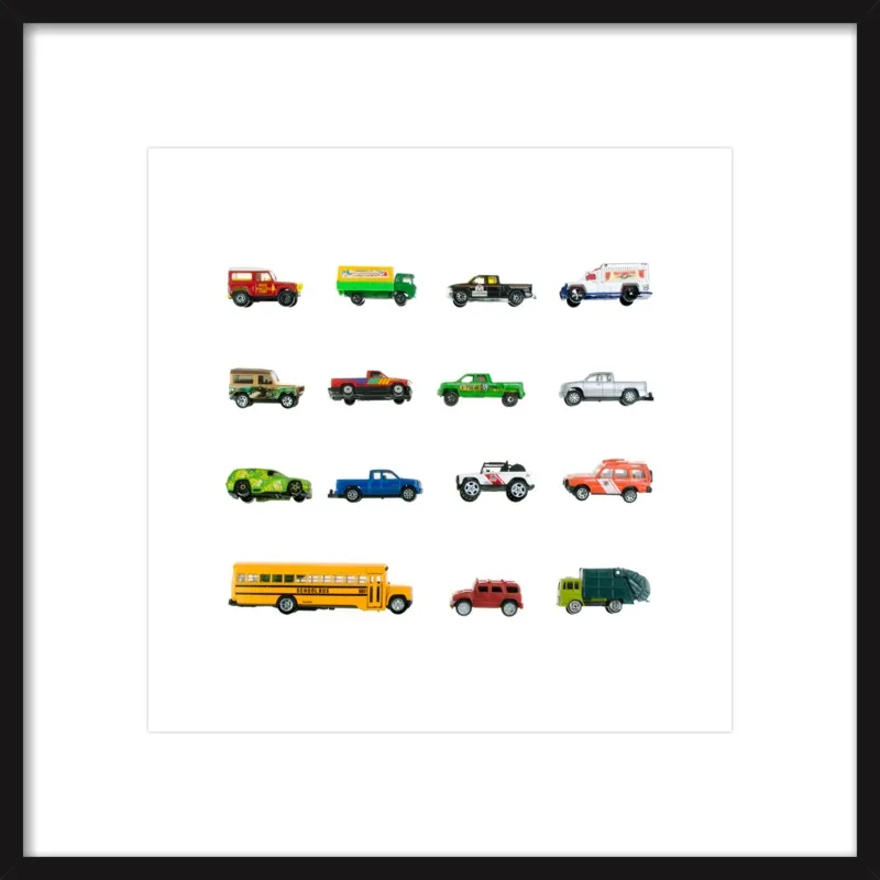Vintage Toy Trucks by Jennifer Steen Booher for Artfully Walls