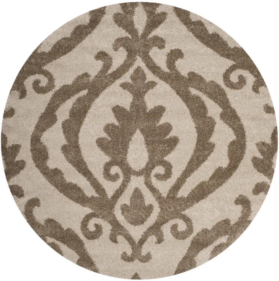 Arlo Home Woven Area Rug, SG469-1113, Cream/Beige,  6' 7" X 6' 7" Round