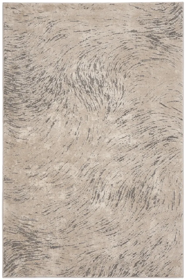 Arlo Home Woven Area Rug, MDW323A, Ivory/Grey,  4' X 6'