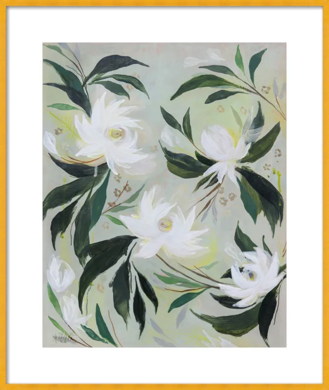 White Gardenia by Rachel Roe for Artfully Walls