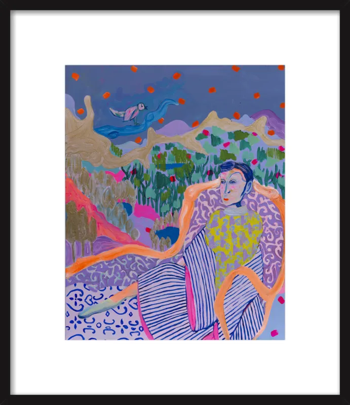 "The Nightingale" illustration by Davina Shefet for Artfully Walls