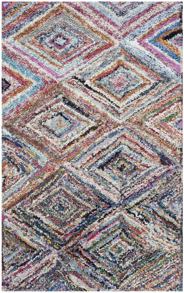 Arlo Home Hand Tufted Area Rug, NAN314A, Multi,  4' X 6'