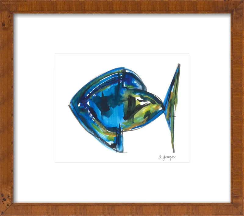 Asbtract Fish by Anthony George for Artfully Walls