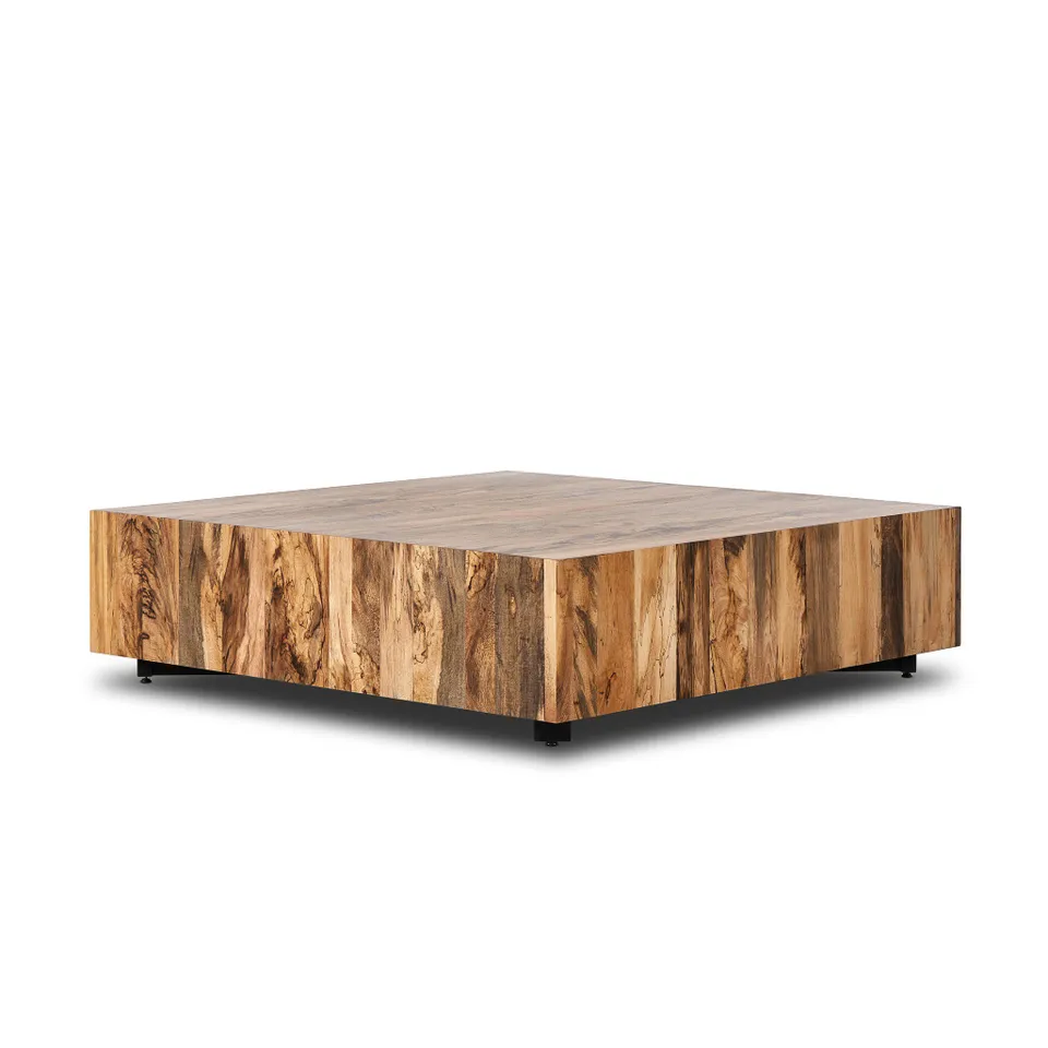 Hudson Large Square Coffee Table - Spalted Primavera