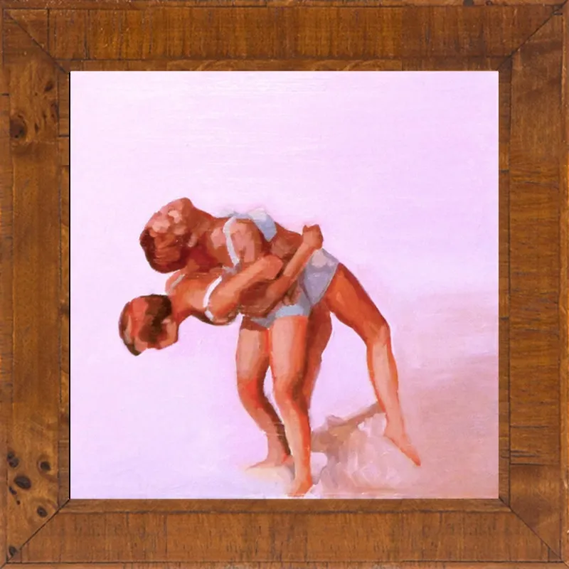 wrestling by Mary Sinner for Artfully Walls