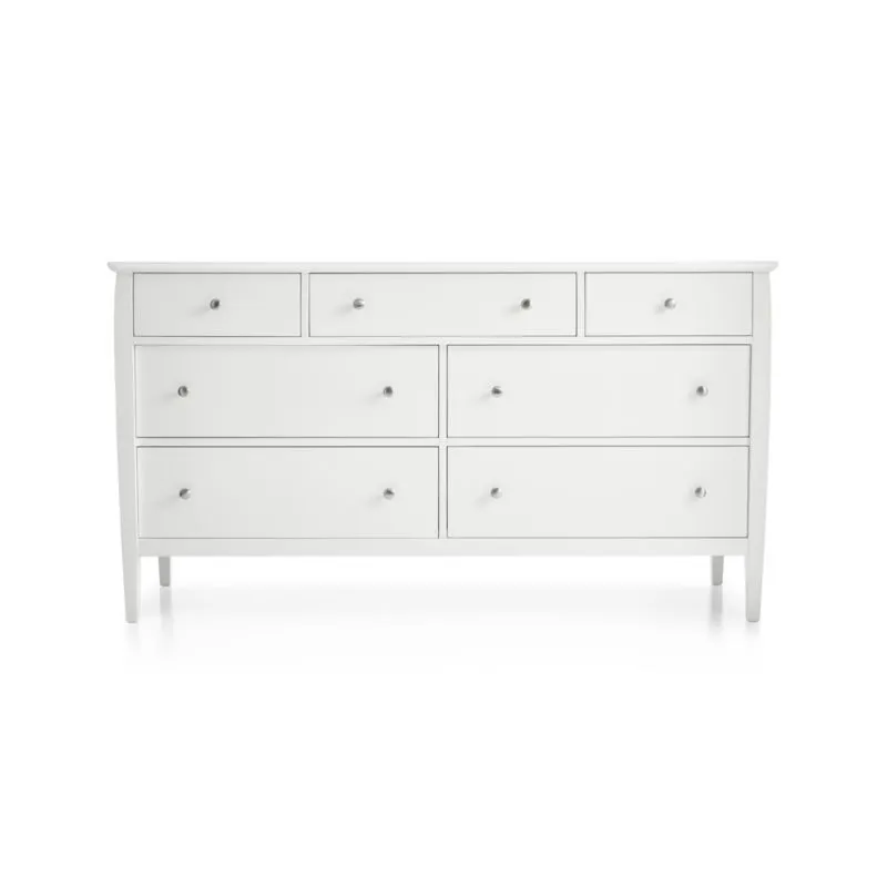 Mason 64" White 7-Drawer Dresser