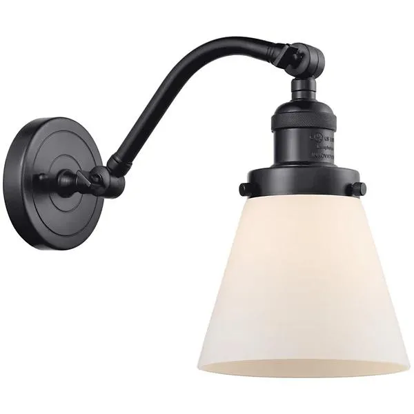 Zachary Glass Curved Arm Wall Sconce