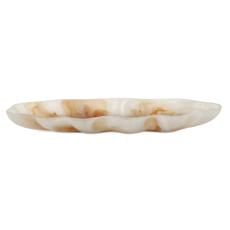 Organic Elegance Wavy Oval Bowl