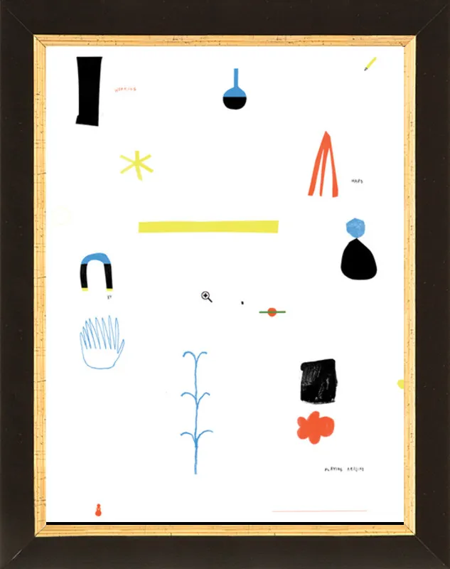 Working hard by playing around  by Agata Królak for Artfully Walls