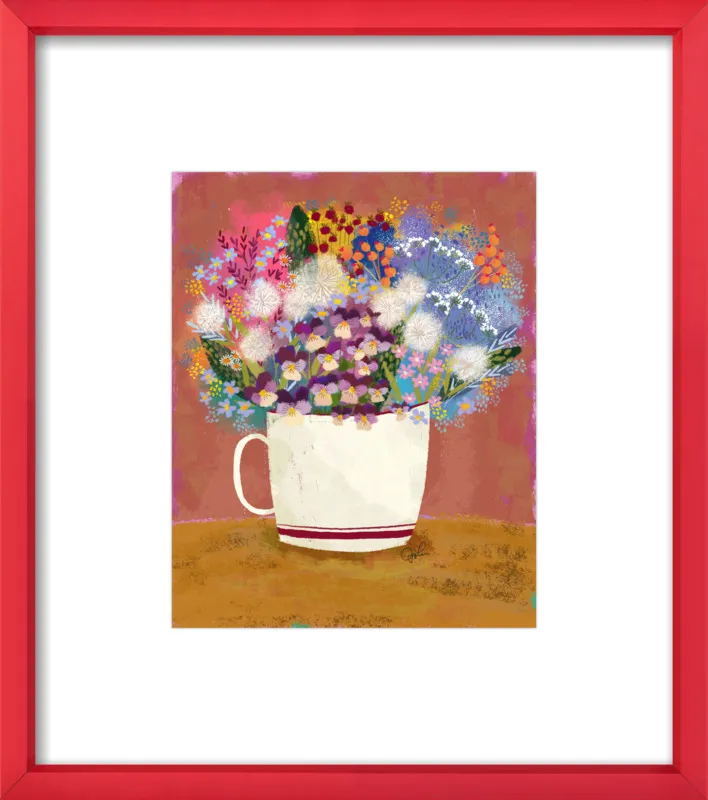 Violas in Russet by Joy Laforme for Artfully Walls