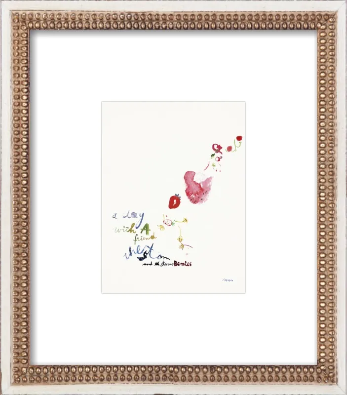Strawberry Summer Storm by META WRABER for Artfully Walls