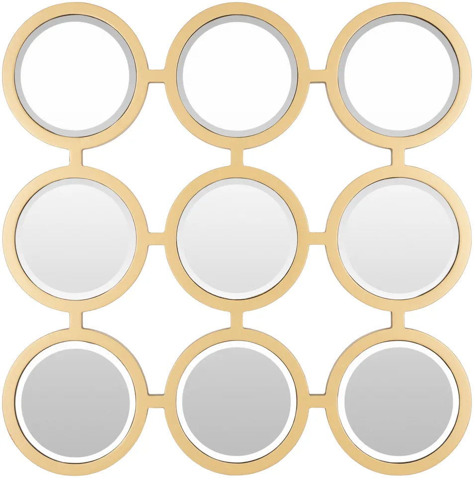 Orbit Gold 24"H x 24"W x 1"D Mirror
