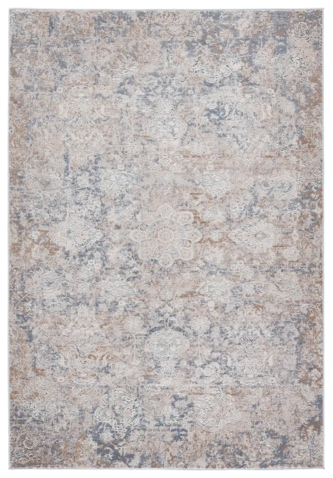 Mariam Floral Beige/ Gray Area Rug (9'3"X12')