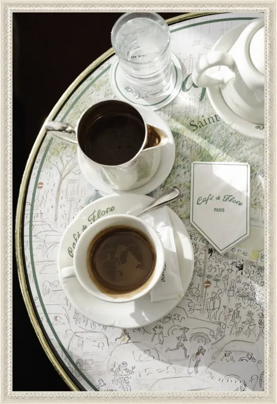 Chocolat chaud au Café de Flore by Lauren & Annael Tolila for Artfully Walls