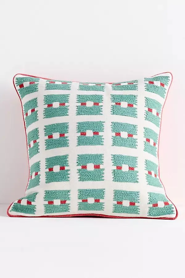 Kendall Cotton Woven Geometric Pillow