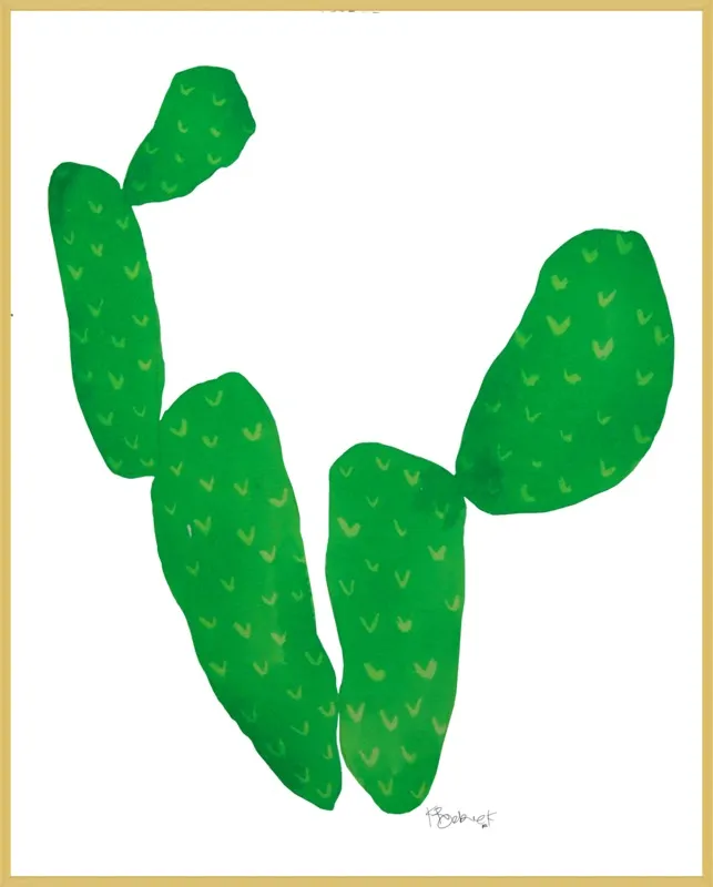 Green Cacti by Kate Roebuck for Artfully Walls