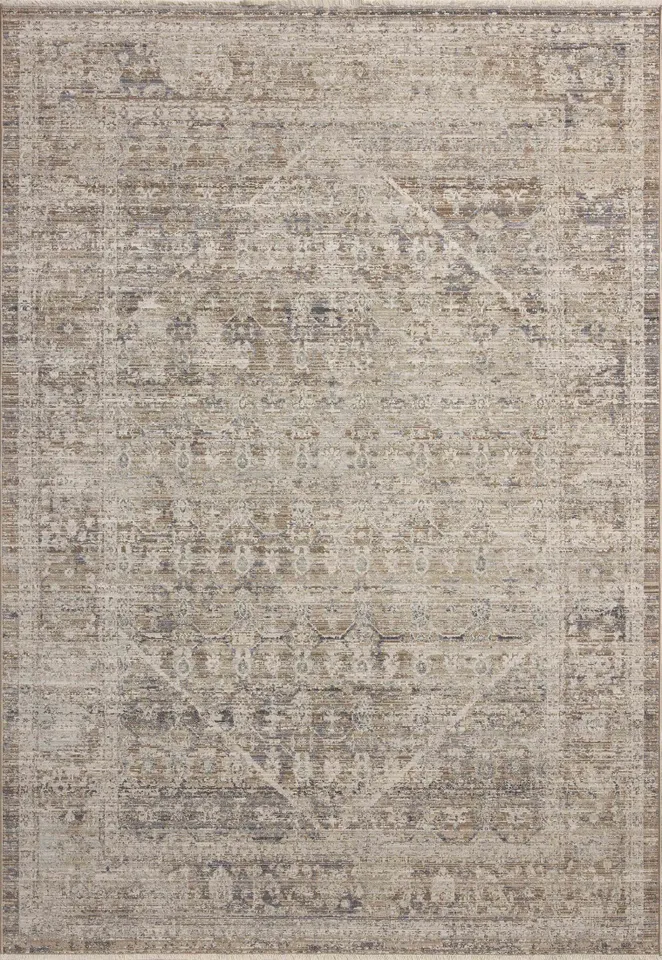 Chris Loves Julia x Loloi Ida Slate / Natural 2'-7" x 10'-0"