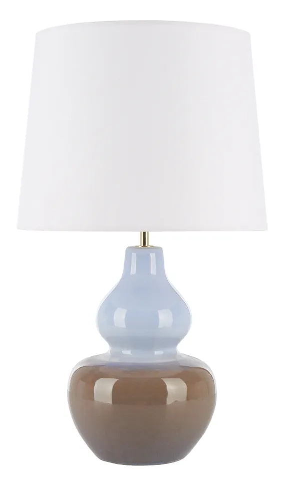 Oriel 22" Table Lamp - Light Blue/Taupe