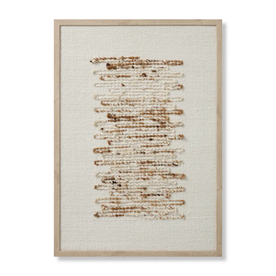 Amber Lewis x Loloi Greenwich Gold / Ivory 2'-6" x 3'-6" Wall Art