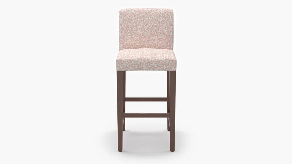 Signature Dining Bar Stool, Flamingo Hele Bay, Walnut Square Tapered Leg