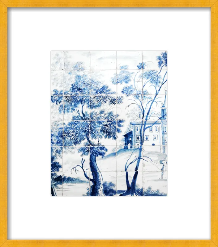 Lisbon Blue Tiles Two by Lupen Grainne for Artfully Walls