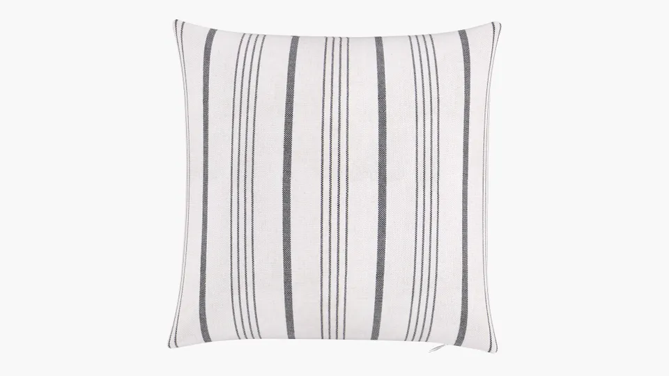 Throw Pillow 18", Black Market Stripe, 18" x 18"