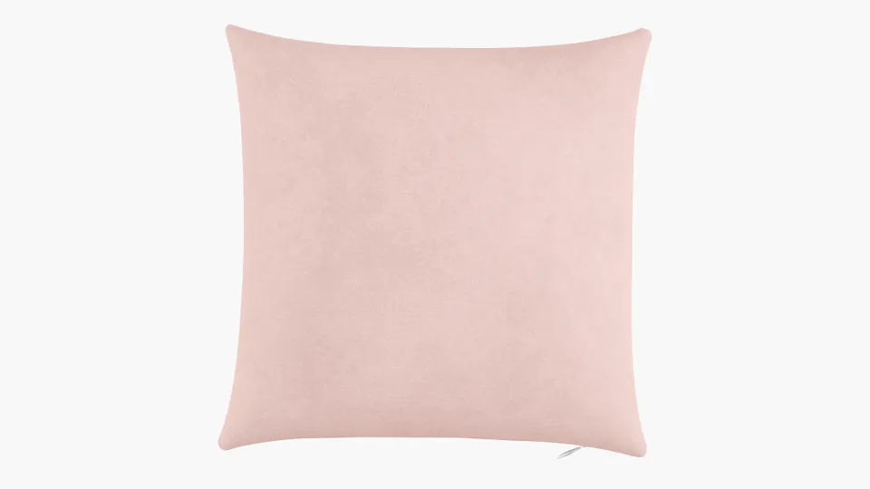 Throw Pillow 16", Blush Classic Velvet, 16" x 16"