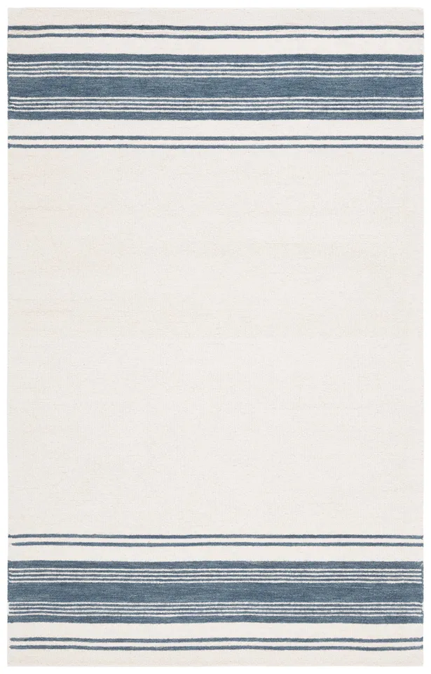 Lauren Ralph Lauren Collection Drift Stripe Rug, Ivory/Blue, 3' x 5'