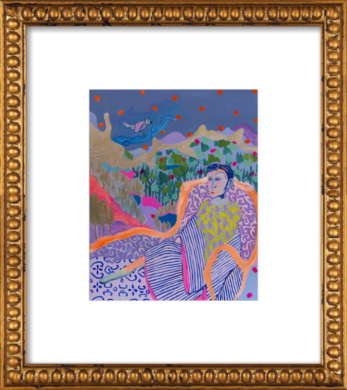 "The Nightingale" illustration by Davina Shefet for Artfully Walls
