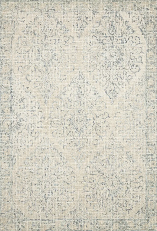Loloi Tatum Natural / Sky 18" x 18" Sample