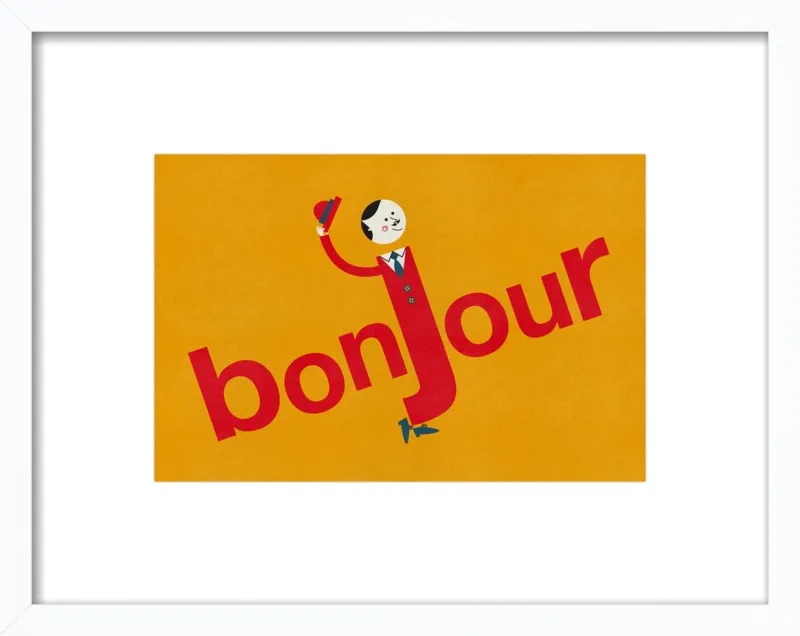 Bonjour by Blanca Gómez for Artfully Walls