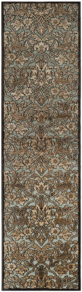 Arlo Home Woven Area Rug, PAR141-3370, Soft Anthracite/Anthracite,  2' 2" X 8'