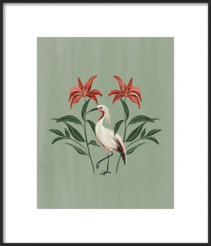 Tropical Crane by Nancy Noreth for Artfully Walls