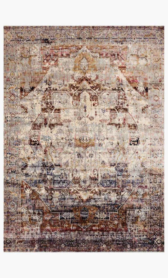 Anastasia Rug, 5'3" x 7'8", Mustard & Rust