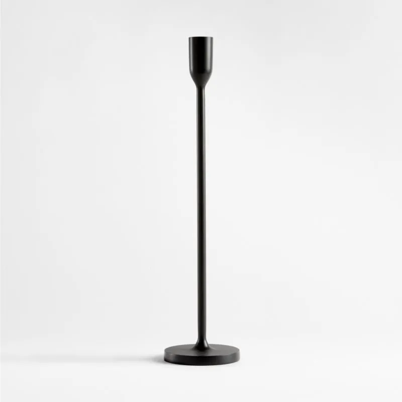 Megs Large Black Taper Candle Holder 18" by Leanne Ford