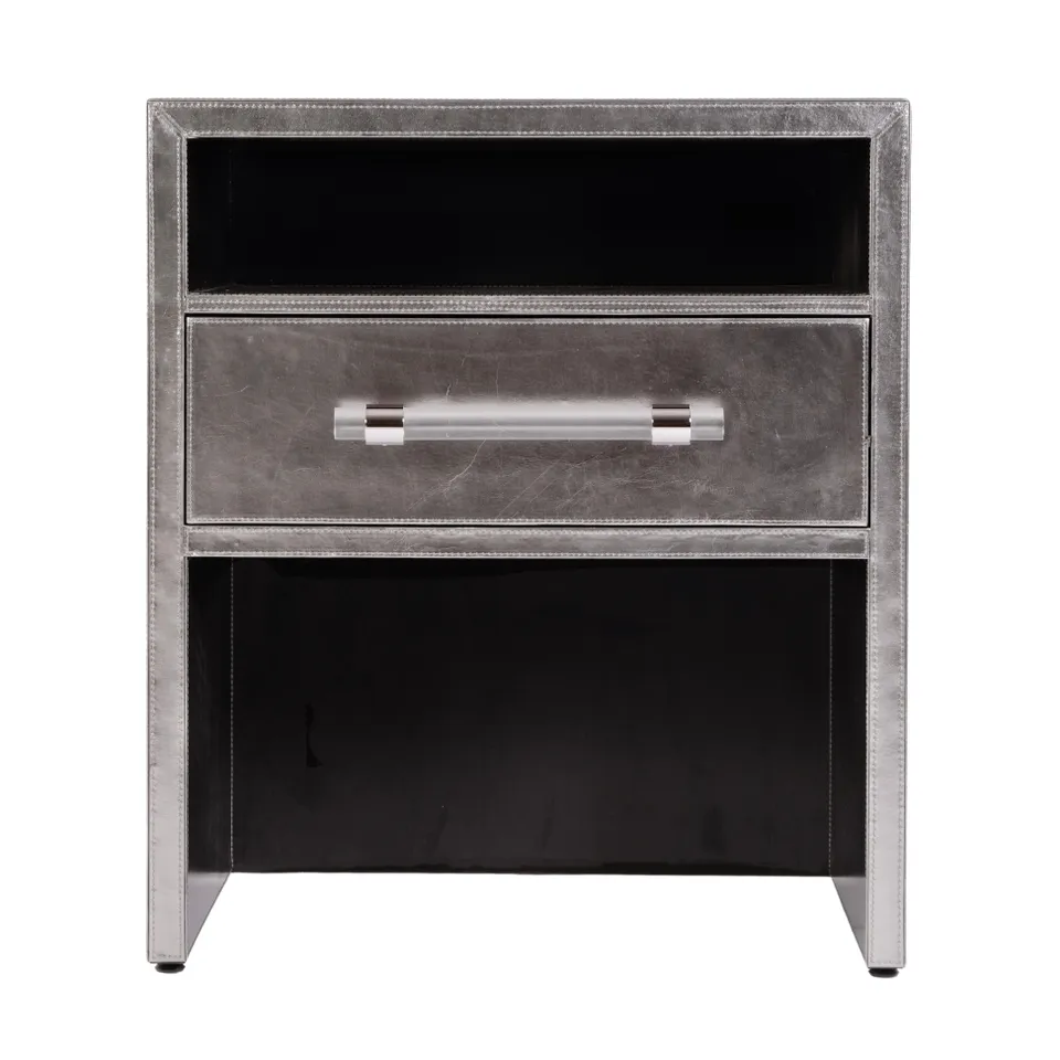Allman Silver Nightstand