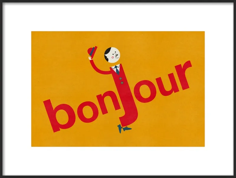 Bonjour by Blanca Gómez for Artfully Walls