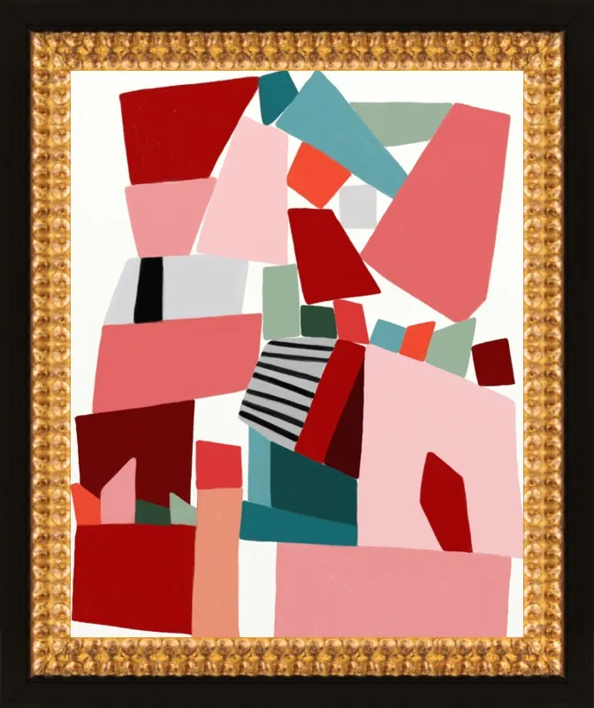 Pink Blocks by Ophelia Pang for Artfully Walls