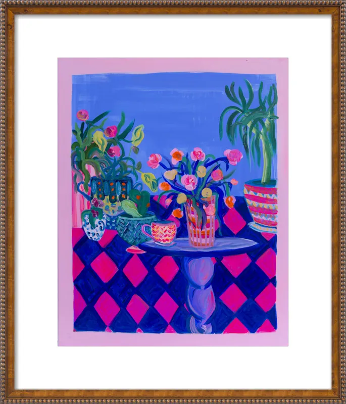 Pots and Plants painting by Davina Shefet for Artfully Walls