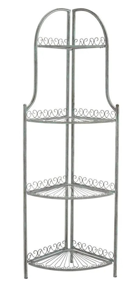 Abarrane 4 Tier Corner Shelf - Antique Dark Green