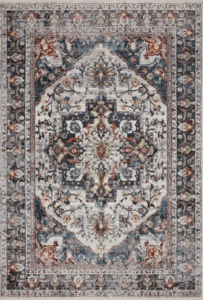 SAMRA SAM-09 Ivory / Denim 9'-6" x 13'-1"