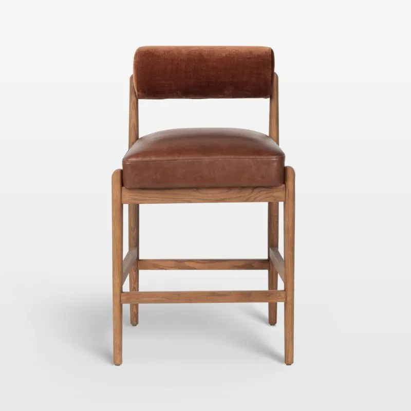 Arielle Sienna Tan Oak Counter Stool