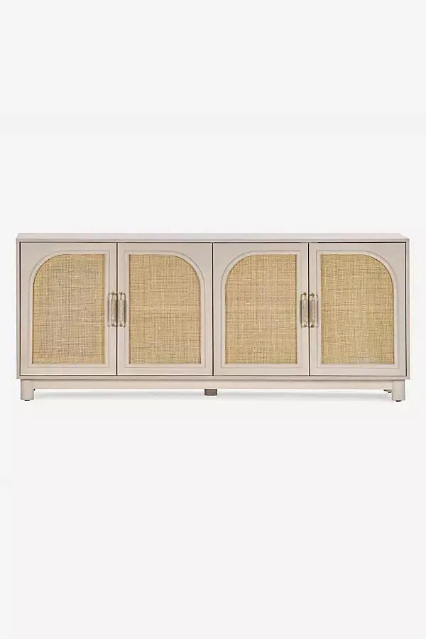 Grace 71" Oak Wood Cane Sideboard