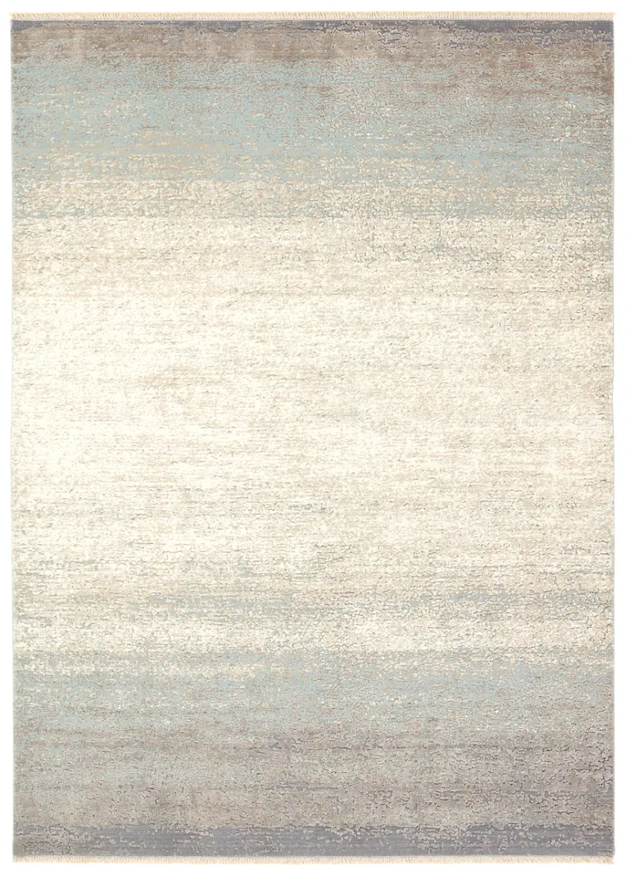Deryn Powerloomed Ombre Gray Area Rug (6'x9')
