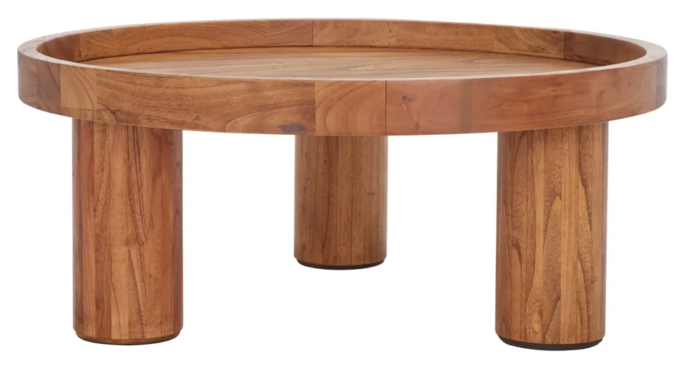 Meek 3 Leg Round Coffee Table - Natural