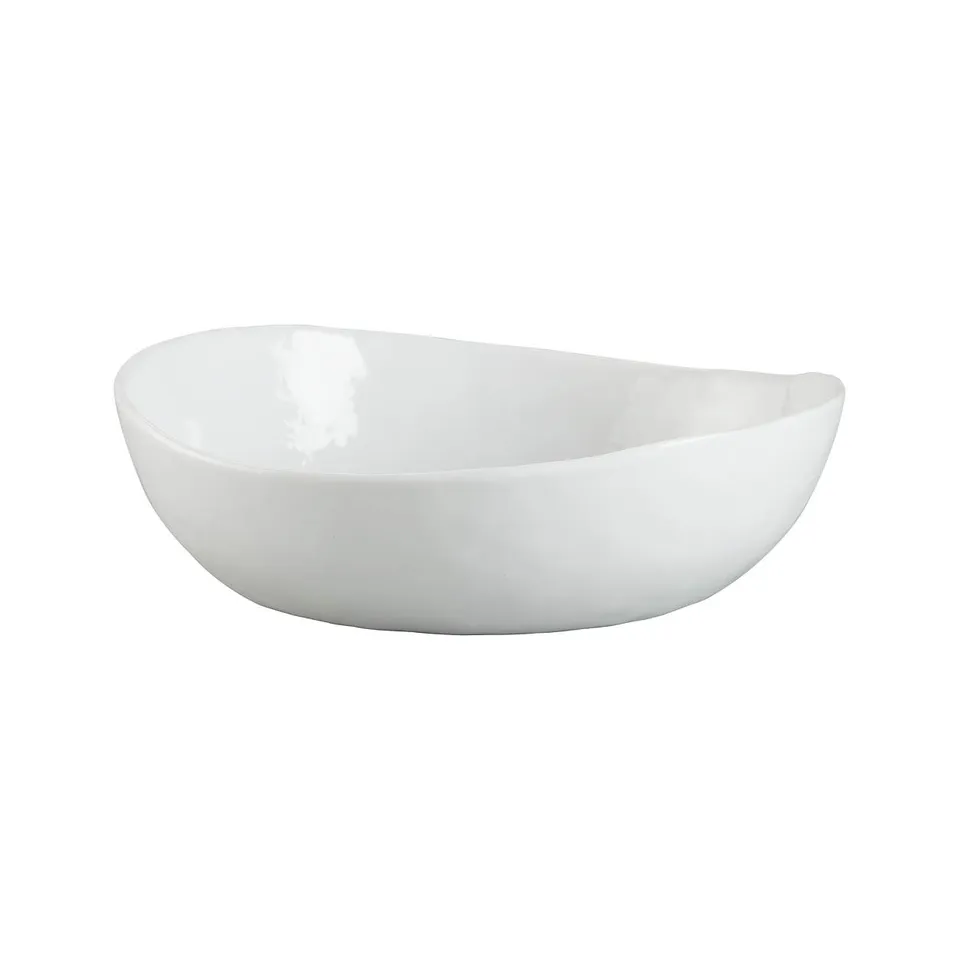 Mercer White Porcelain Low Bowl