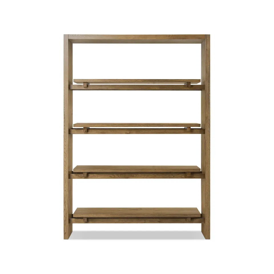 Theodore Bookcase - Rustic Amber Oak Veneer