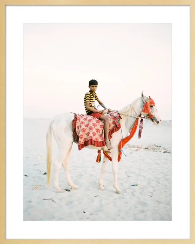 Boy on Horse by Andrew Jacona for Artfully Walls