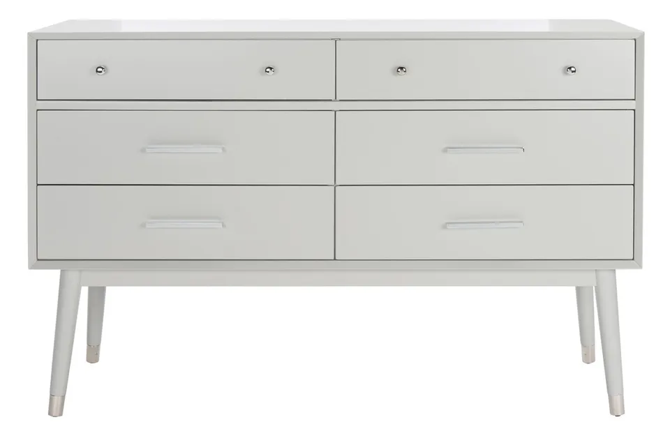 Madden Retro Dresser - Grey/Silver - Safavieh